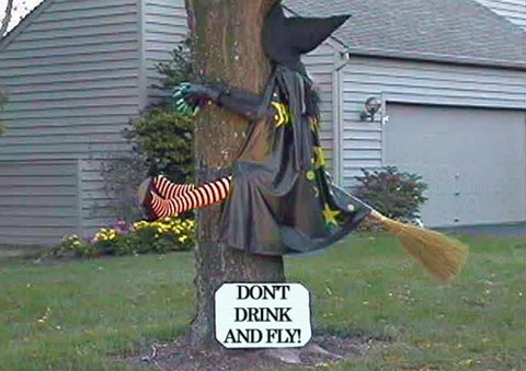 hilarious-funny-witch-halloween-prank-dont-drink-and-drive-joke