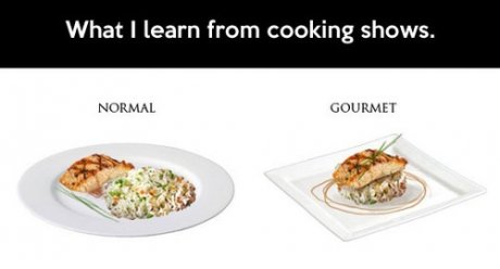 What I learn from cooking shows