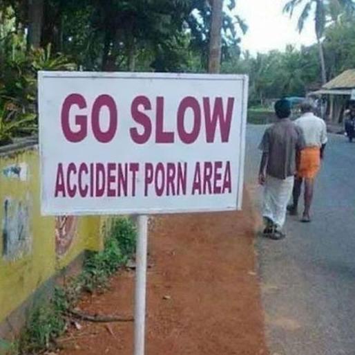 Go Slow Accident Area